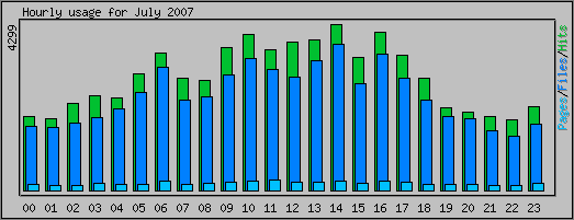 Hourly usage