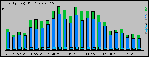 Hourly usage