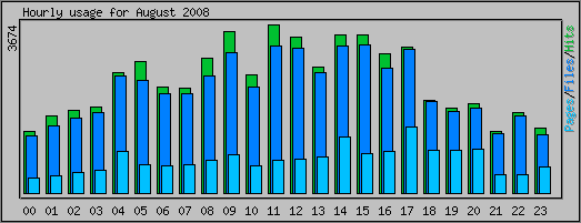 Hourly usage